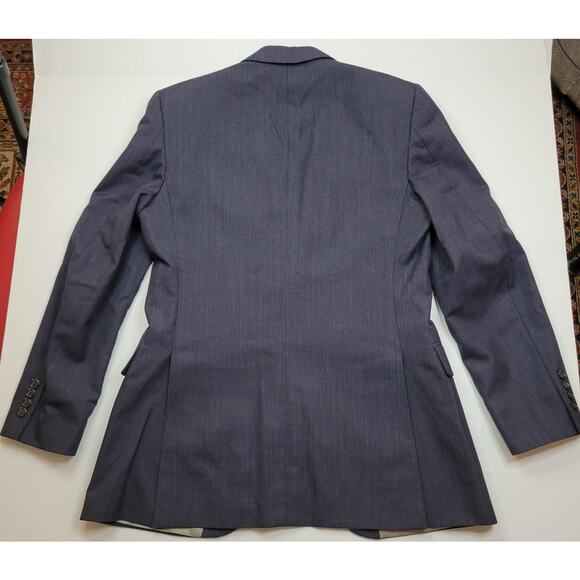 Pierre Cardin Suit Jacket Blazer 2 Button Double Vent Wool Charcoal Gray 40R - Picture 8 of 8